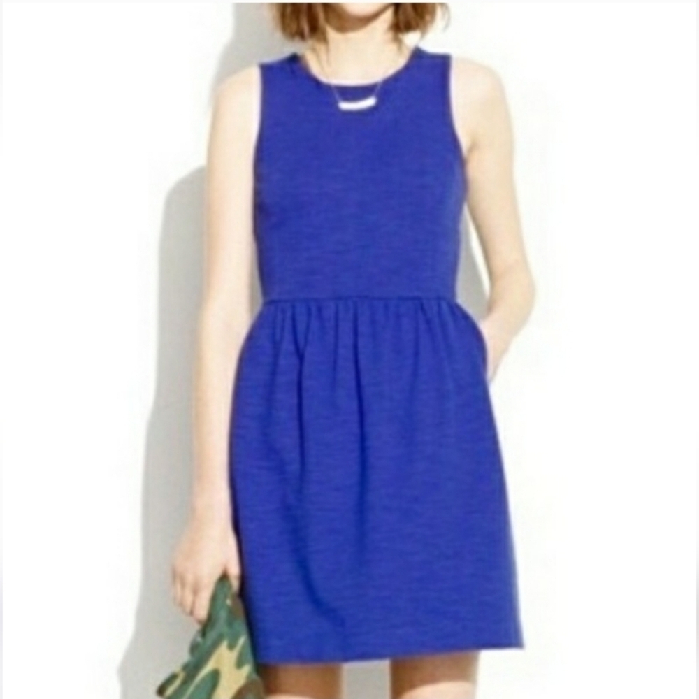 Madewell Cobalt Blue Sleeveless Mini Dress Sz M